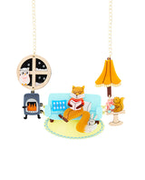 Our cosy Winter cabin Necklace