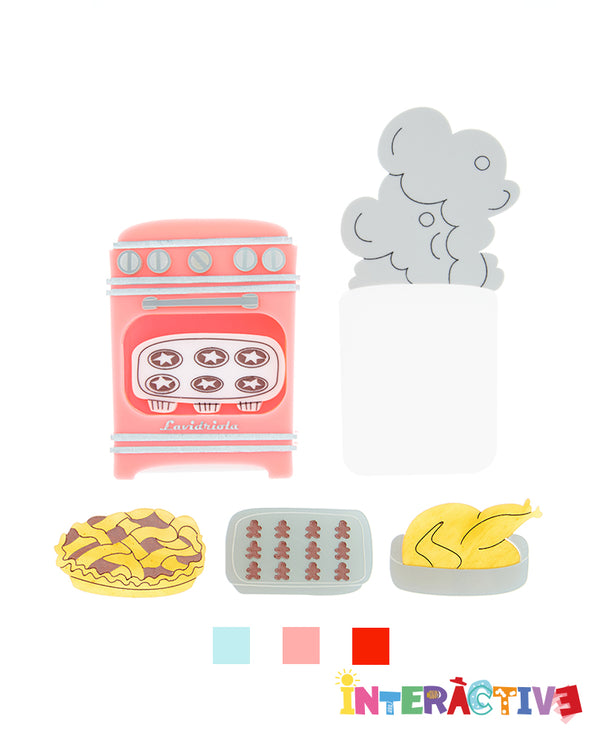 Oven Cooking Brooch -interactive-