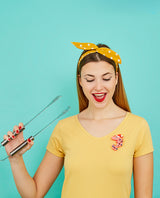 Party Prawn Brooch