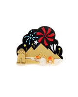 Party in the Pyramids Brooch