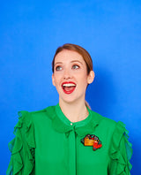 Party time in Rome with my motorino Brooch