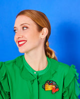 Party time in Rome with my motorino Brooch