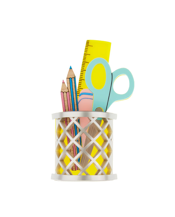 Pencil Pot Brooch