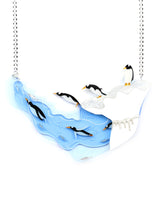Penguins-statementnecklacela-vidriola-plastic-jewellery-wild-under-the-sea-detail