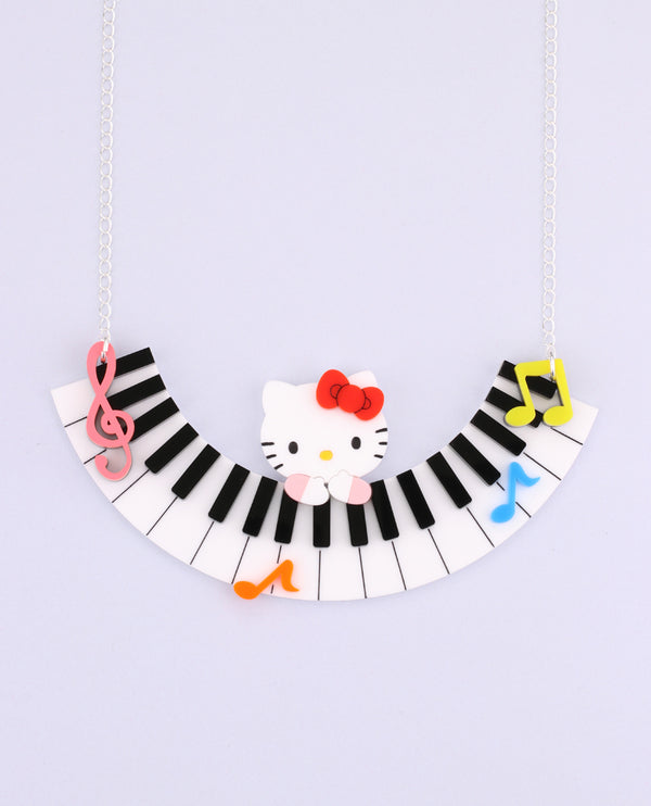 Perfect piano melody necklace