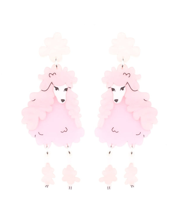 Pink-poodle-dog-earrings-classic-2021-la-vidriola-detail