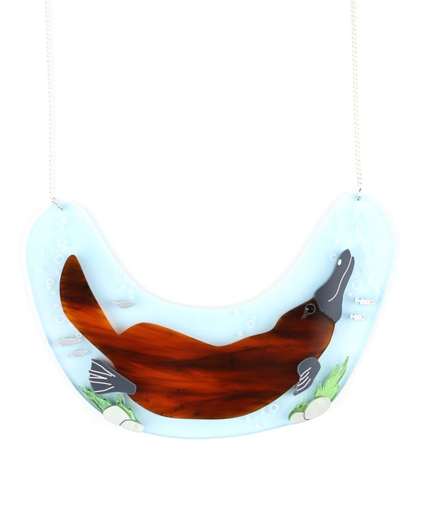 Platypus-necklace-la-vidriola-plastic-jewellery-take-away-last-minute-zoom-detail