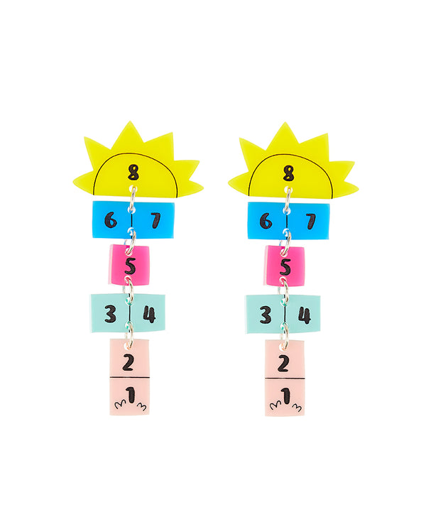 Playing Hopscotch Earrings