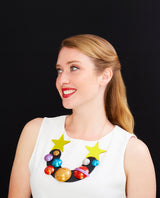 Playing with the Planets and Stars Statement Necklace
