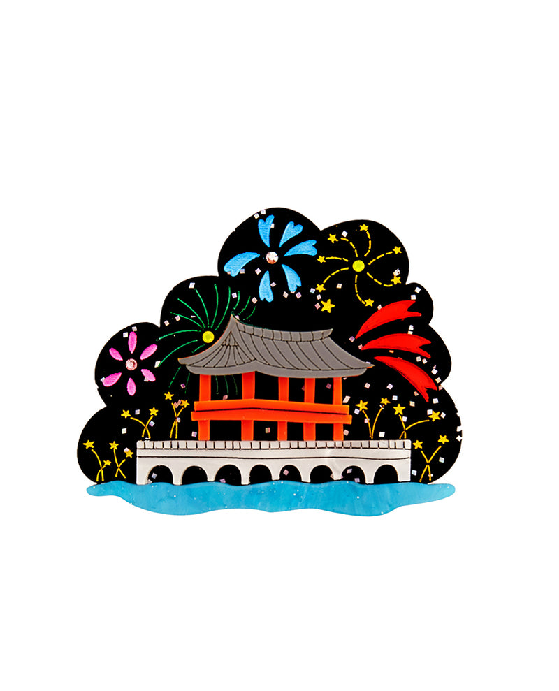 Pohang Temple Firework Celebration Brooch