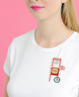 Pop-corn-cart-brooch-la-vidriola-plastic-jewellery-circus-where-the-magic-happens-product