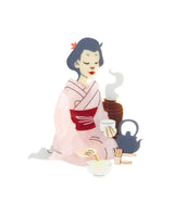 Preparing my Tea Ceremony Brooch