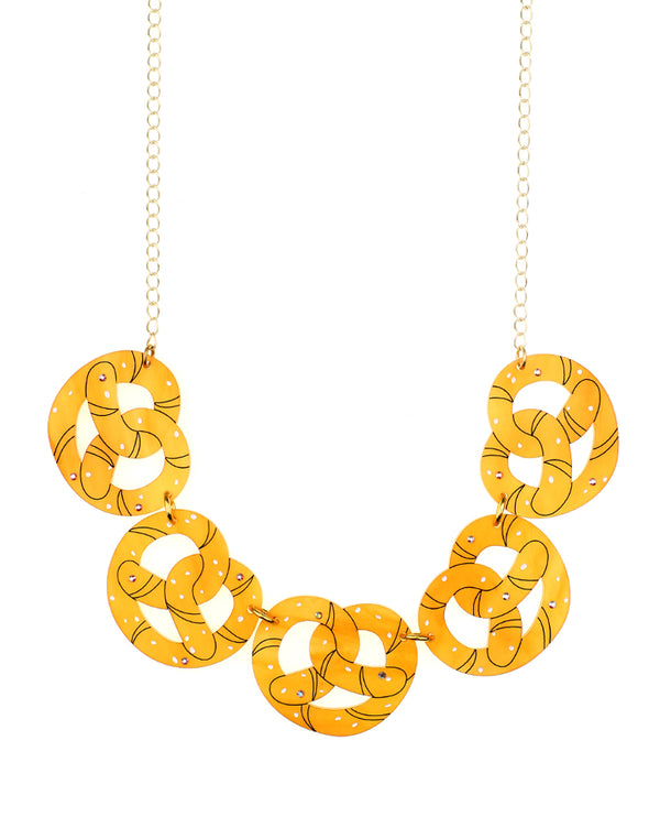 Pretzel necklace