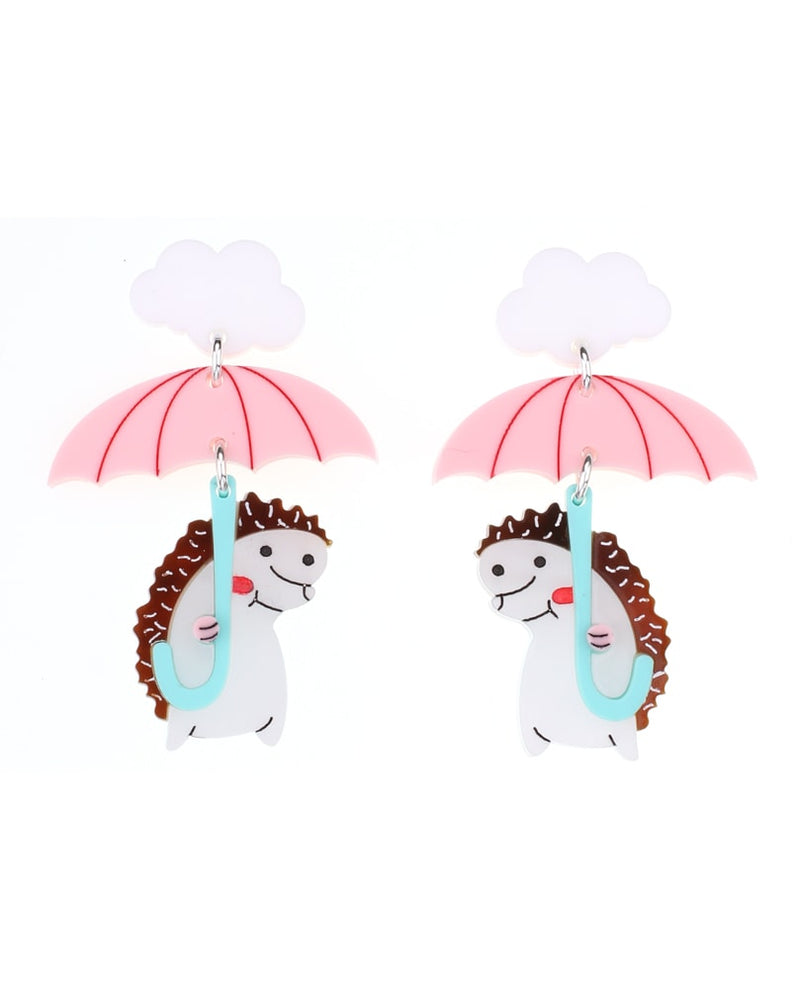 Rainy-day-hedgehog-Earrings-Bon-Voyage-collection-la-vidriola-detail