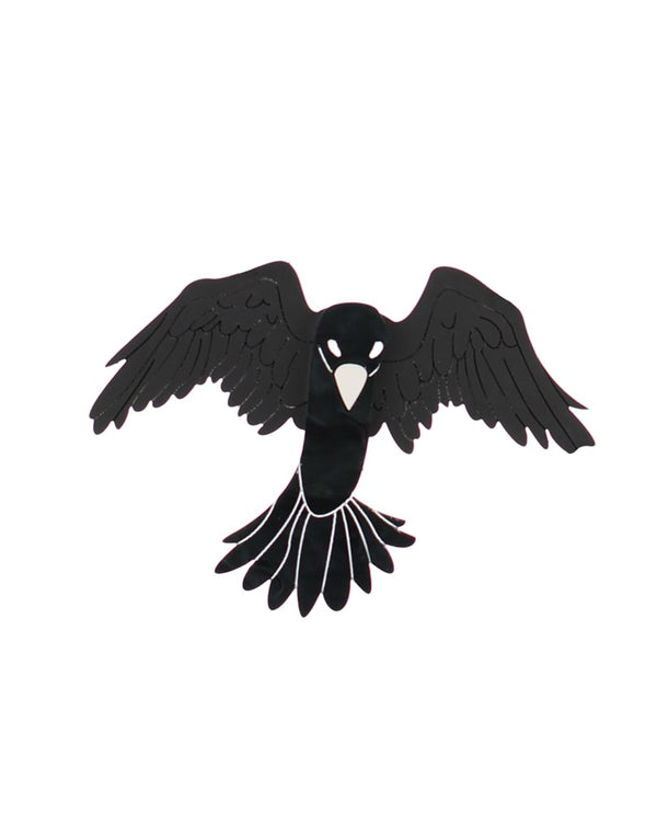 Raven-brooch-classic-halloween-2020-la-vidriola-detail