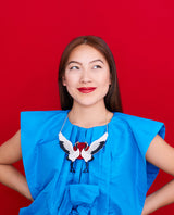 Red-Crowned Cranes Necklace