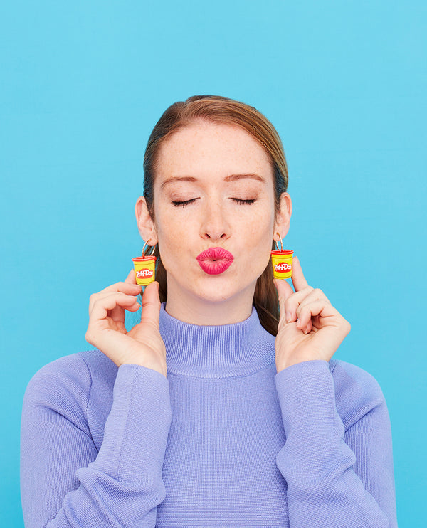 Red Play-Doh Earrings