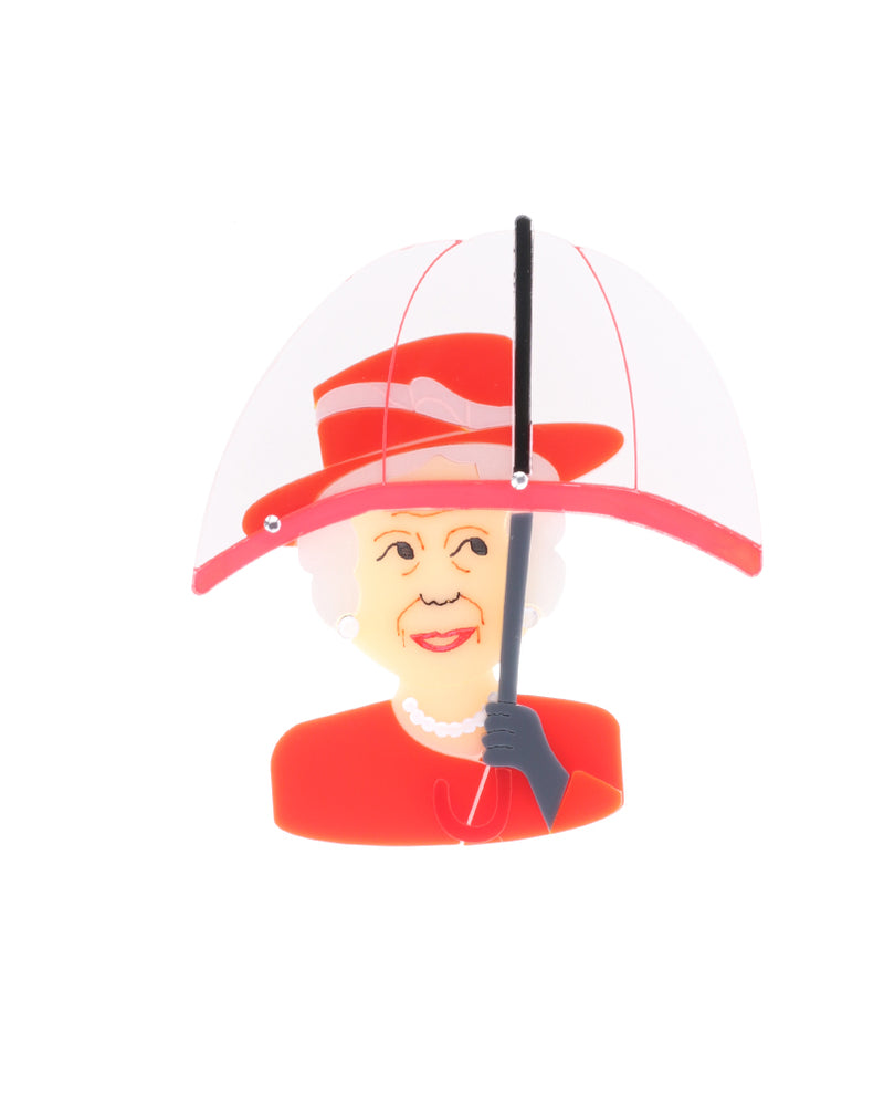 Rainy Day Umbrella Queen Brooch