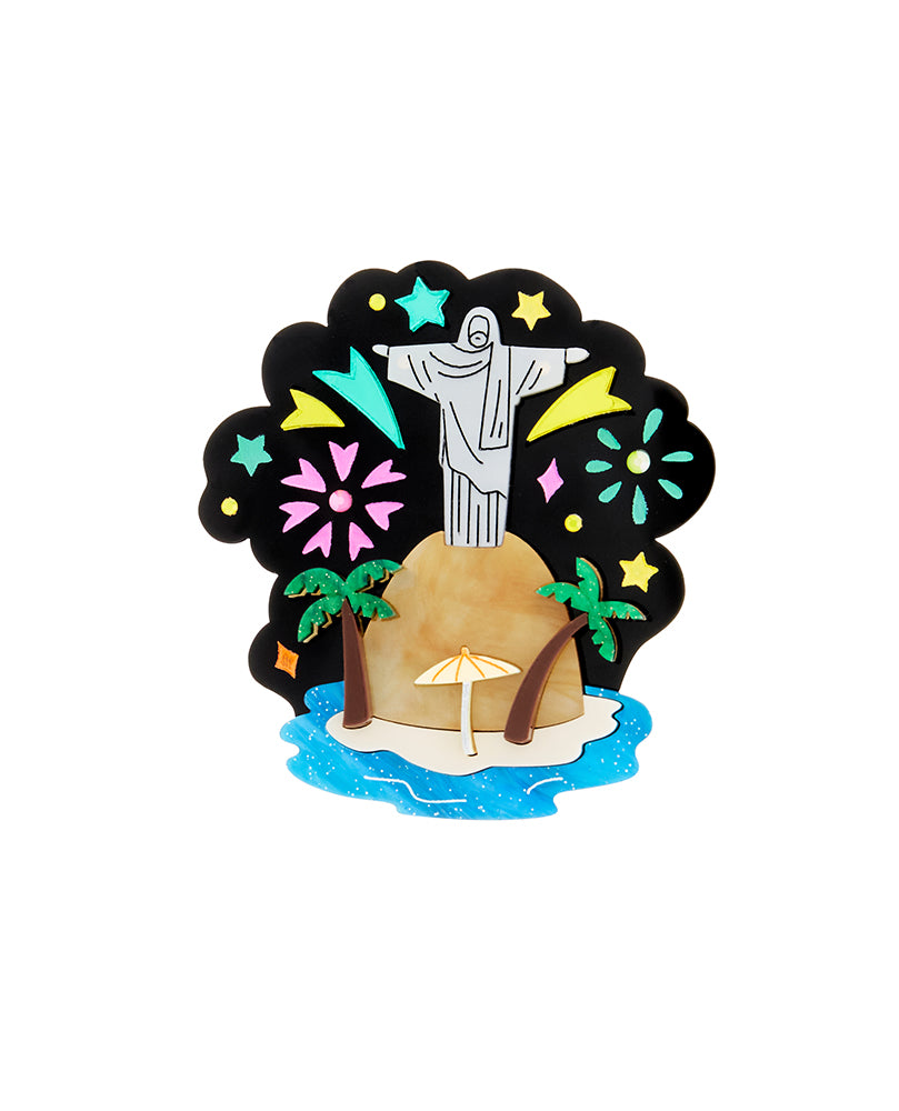 Rio de Janeiro Celebration Brooch