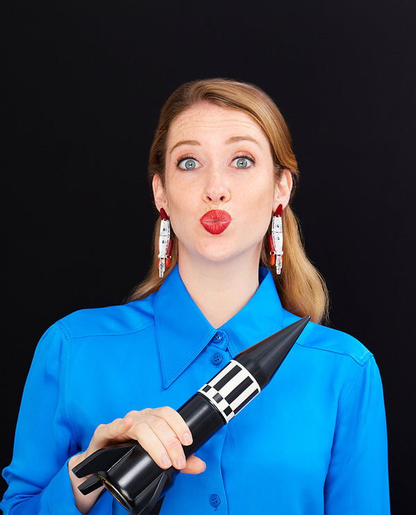 Rocket Launch, Blast Off! Earrings
