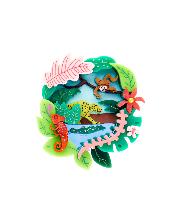 Rumble in the Jungle Statement Brooch