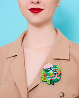 Rumble in the Jungle Statement Brooch