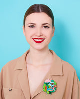 Rumble in the Jungle Statement Brooch