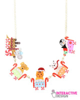 Santas-animal-friends-choo-choo-pastel-train-necklace-Christmas-2020-la-vidriola-detail-interactive