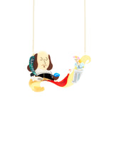 Shakespeare Writing a Masterìece Necklace