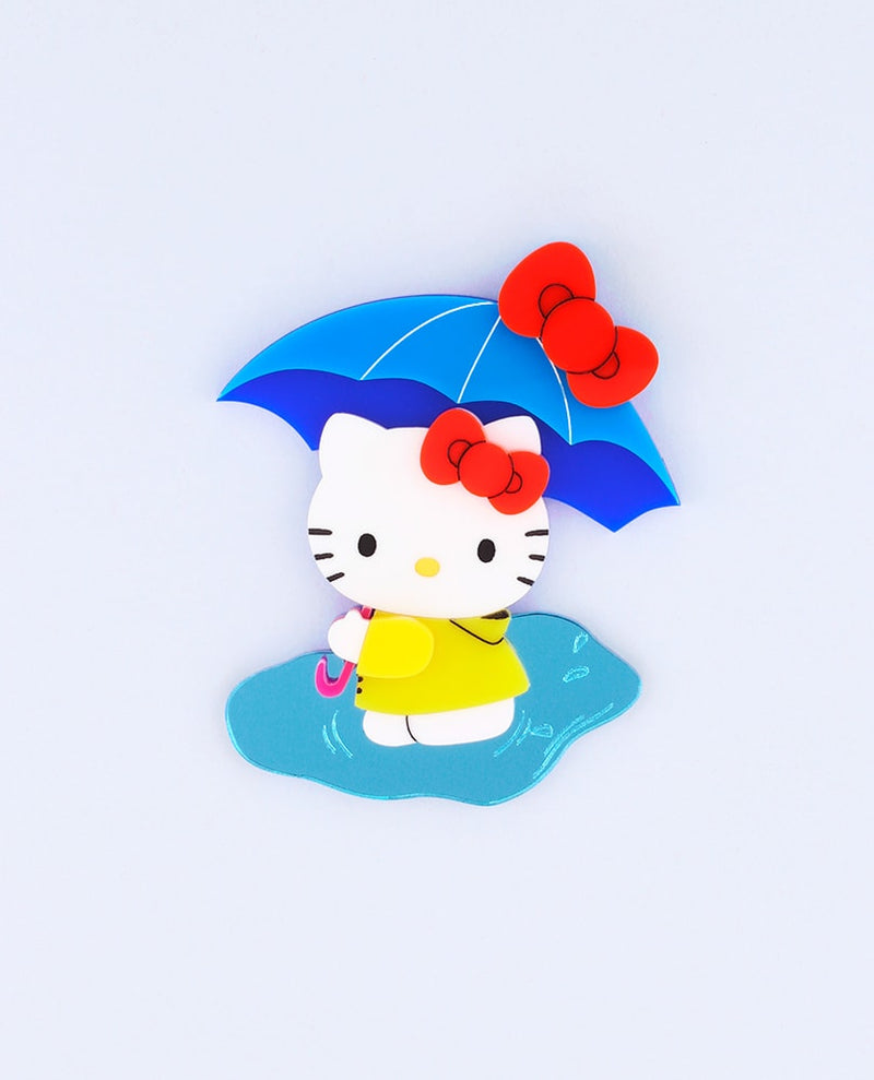 Singing-in-the-rain-Hello-Kitty-brooch-la-vidriola-x-Hello-Kitty-detail