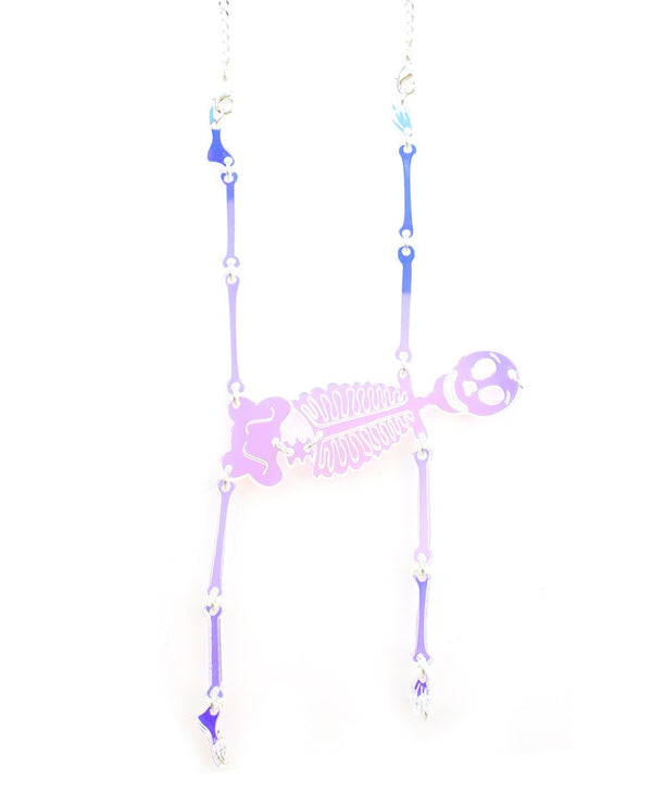 Skeleton statement necklace