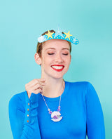 Sleeping in my Shell Mer-Cat Necklace
