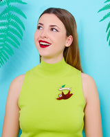Sleepy Sloth Says Hello! Brooch