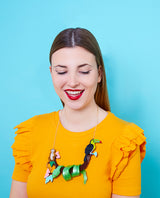 Slithering Snake Statement Necklace
