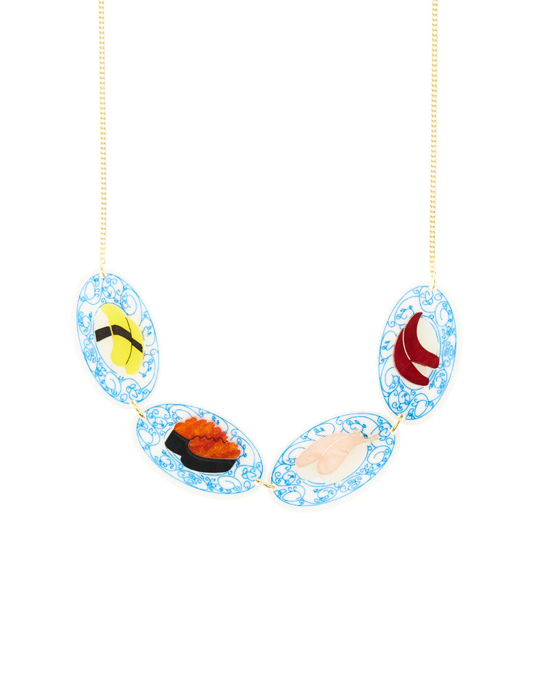 So Many Sushi Dishes! Necklace