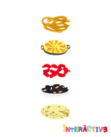 Spanish Dishes Insert Pack for Oven Brooch