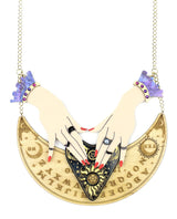 Spirits-calling-necklace-la-vidriola-plastic-jewellery-cosmica-detail