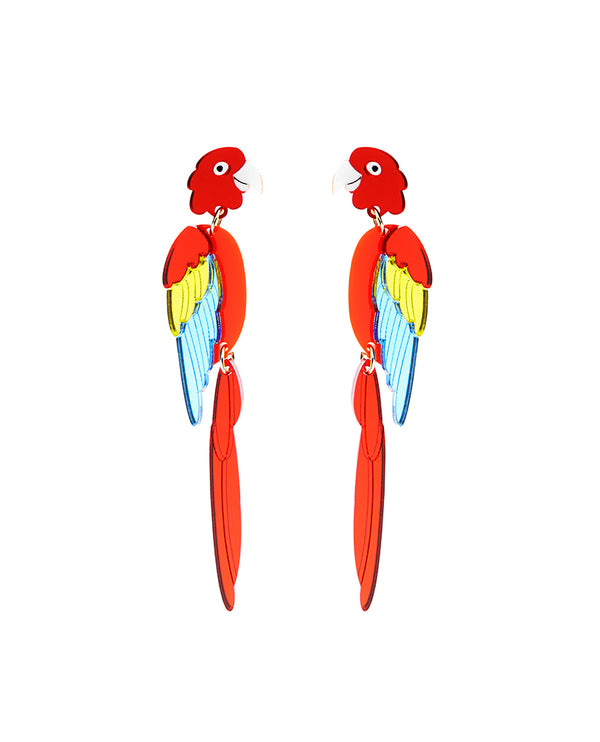 Squawk! Pretty Parrot Earrings