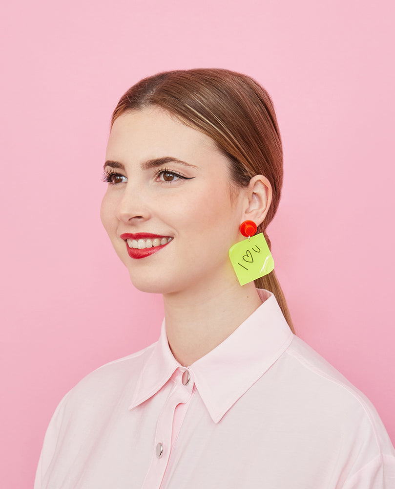Sticky Note Earrings – La Vidriola