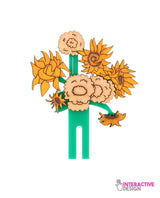 Sunflower-insert-for-flower-vase-brooch--interactive--Masterpiece-collection-la-vidriola-detail