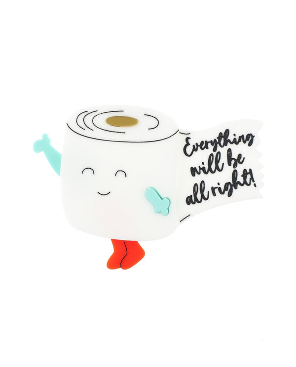 Superhero-Mr.-‘Toilet-Paper’-brooch-everything-will-be-all-right-la-vidriola-detail