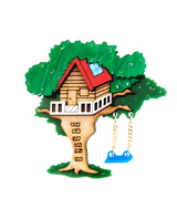 Swinging under my Treehouse Brooch