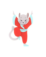 Tai-Chi-cat-brooch-Nǐ-hǎo-collection-la-vidriola-detail