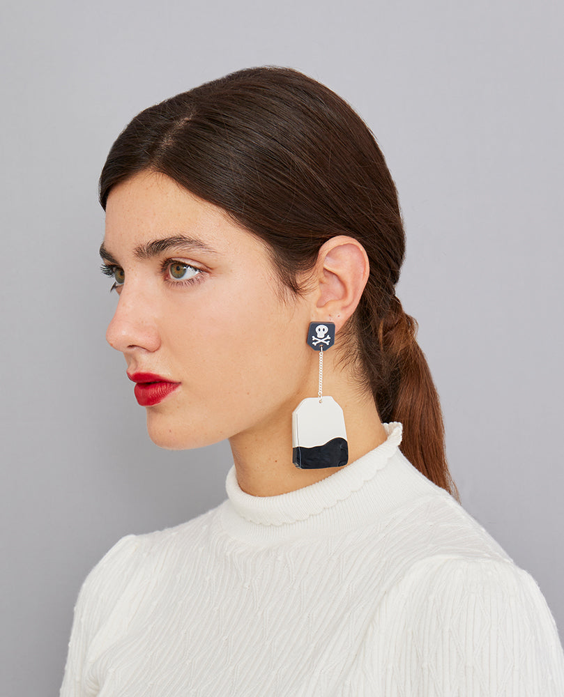 Scallywag Tea Bag Upside Down Edition Earrings