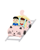 The Cute Kitty Coaster Ride Brooch