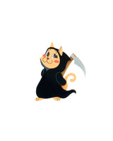 The Feline Reaper Brooch