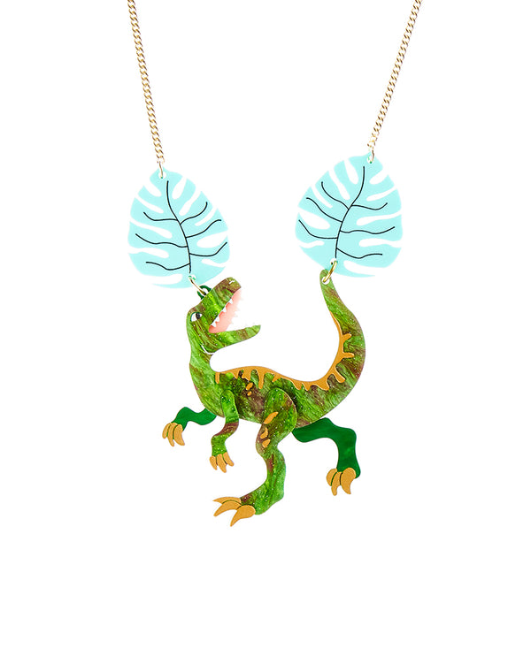 The fastest Velociraptor around Necklace