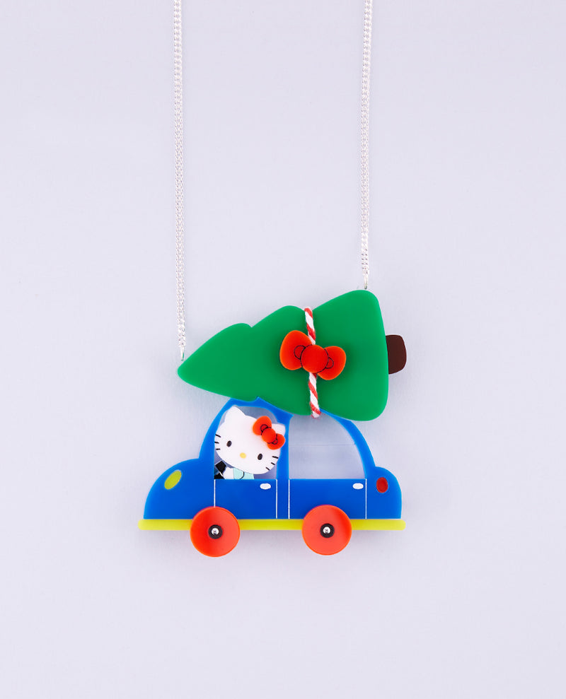 The perfect Christmas tree on my car Necklace