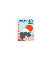 Tokyo Letter Stamp Brooch