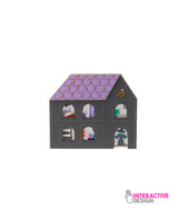 Toni’s Tiny Terror Doll House Upside Down Edition Brooch-Interactive-